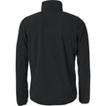 Black - Back - Clique Mens Basic Microfleece Fleece Jacket