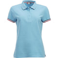 Sky Blue - Front - Clique Womens-Ladies Newton Polo Shirt