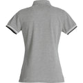 Grey Melange - Back - Clique Womens-Ladies Newton Polo Shirt