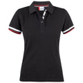 Black - Front - Clique Womens-Ladies Newton Polo Shirt