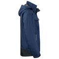 Navy - Side - Projob Mens Waterproof Padded Jacket