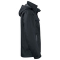 Black - Side - Projob Mens Waterproof Padded Jacket