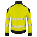 Yellow-Black - Back - Projob Mens Hi-Vis Sweatshirt