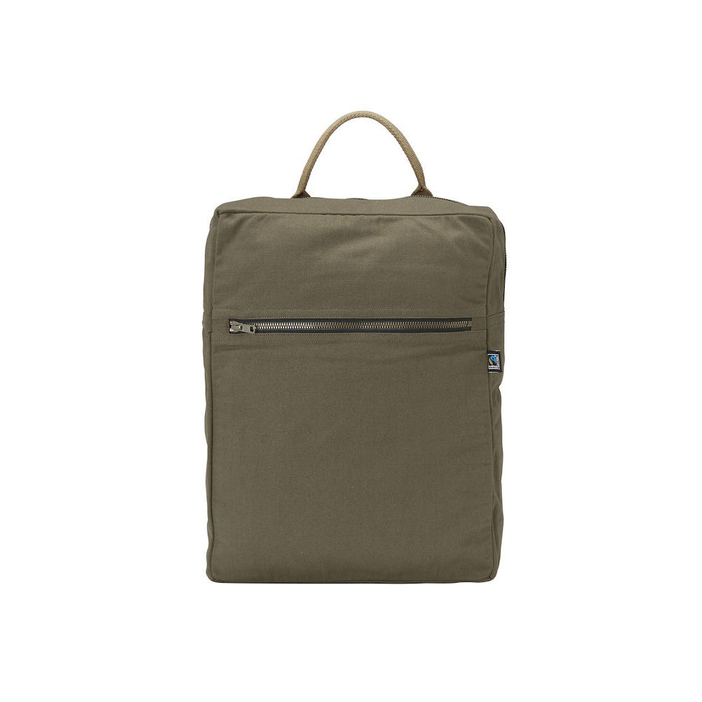 Dark Olive - Front - Cottover Canvas Backpack