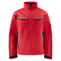 Red - Front - Projob Mens Contrast Padded Service Jacket