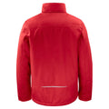 Red - Back - Projob Mens Contrast Padded Service Jacket