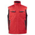 Red - Front - Projob Mens Padded Gilet