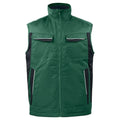 Forest Green - Front - Projob Mens Padded Gilet