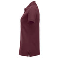 Burgundy - Lifestyle - Clique Womens-Ladies Manhattan Polo Shirt