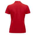 Red - Back - Clique Womens-Ladies Manhattan Polo Shirt