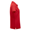 Red - Side - Clique Womens-Ladies Manhattan Polo Shirt
