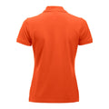 Blood Orange - Back - Clique Womens-Ladies Manhattan Polo Shirt