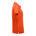 Blood Orange - Side - Clique Womens-Ladies Manhattan Polo Shirt