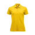 Lemon - Front - Clique Womens-Ladies Manhattan Polo Shirt
