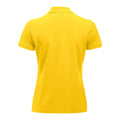 Lemon - Back - Clique Womens-Ladies Manhattan Polo Shirt