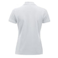 White - Back - Clique Womens-Ladies Manhattan Polo Shirt