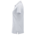 White - Lifestyle - Clique Womens-Ladies Manhattan Polo Shirt