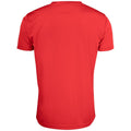 Red - Back - Clique Mens Active T-Shirt