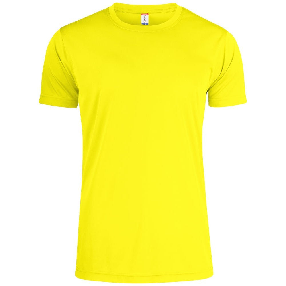 Visibility Yellow - Front - Clique Mens Active T-Shirt
