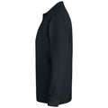 Black - Lifestyle - Clique Unisex Adult Plain Long-Sleeved Polo Shirt