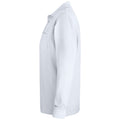 White - Lifestyle - Clique Unisex Adult Plain Long-Sleeved Polo Shirt