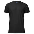 Black - Front - Projob Mens Spun Dyed T-Shirt