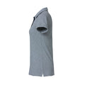 Grey - Side - Clique Womens-Ladies Heavy Premium Melange Polo Shirt
