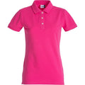 Bright Cerise - Front - Clique Womens-Ladies Premium Stretch Polo Shirt