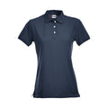 Dark Navy - Front - Clique Womens-Ladies Premium Stretch Polo Shirt
