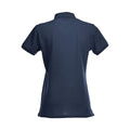 Dark Navy - Back - Clique Womens-Ladies Premium Stretch Polo Shirt