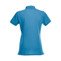 Turquoise - Back - Clique Womens-Ladies Premium Stretch Polo Shirt