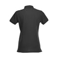 Black - Back - Clique Womens-Ladies Premium Stretch Polo Shirt