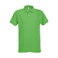 Apple Green - Front - Clique Mens Premium Melange Polo Shirt