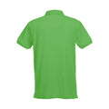 Apple Green - Back - Clique Mens Premium Melange Polo Shirt
