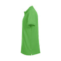 Apple Green - Side - Clique Mens Premium Melange Polo Shirt