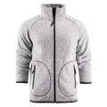 Grey - Front - James Harvest Mens Rich Hill Melange Fleece Jacket