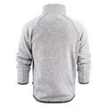 Grey - Back - James Harvest Mens Rich Hill Melange Fleece Jacket