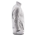 Grey - Side - James Harvest Mens Rich Hill Melange Fleece Jacket