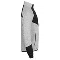Ash-Black - Side - Clique Mens Haines Fleece Jacket