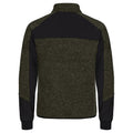 Fog Green-Black - Back - Clique Mens Haines Fleece Jacket