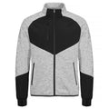 Ash-Black - Front - Clique Mens Haines Fleece Jacket