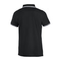 Black-White - Back - Clique Unisex Adult Amarillo Polo Shirt