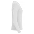 White - Side - Clique Womens-Ladies Premium Fashion Long-Sleeved T-Shirt