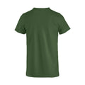 Bottle Green - Back - Clique Childrens-Kids Basic T-Shirt