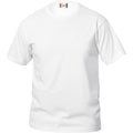 White - Front - Clique Childrens-Kids Basic T-Shirt