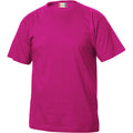Bright Cerise - Front - Clique Childrens-Kids Basic T-Shirt