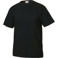 Black - Front - Clique Childrens-Kids Basic T-Shirt