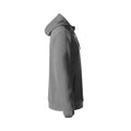 Grey Melange - Side - Clique Mens Ottawa Melange Full Zip Hoodie