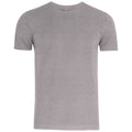Grey Melange - Front - Clique Mens Premium Melange T-Shirt