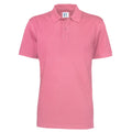 Pink - Front - Clique Mens Pique Polo Shirt